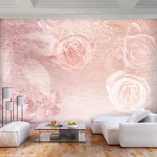 Blumen Rose Steine Abstrakt VLIES FOTOTAPETE 3D WOHNZIMMER TAPETE WANDBILD XXL