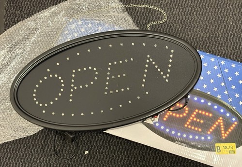 Open led schild - open,