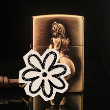 Girl Figure Emblem Zippo