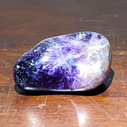 Amethyst trommelstein poliert - amethyst,