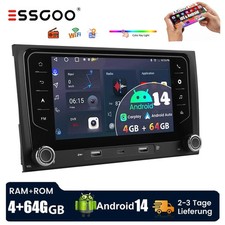 4+64GB Android 14 GPS Autoradio NAVI WIFI für AUDI A4 S4 RS4 8E RNS-E SEAT EXEO