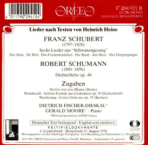 Fischer dieskau lieder von - -,