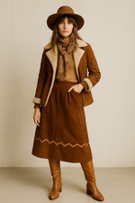 Vintage 70er Wildleder Rock