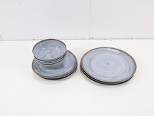 Bo-Camp Halo Geschirrset 11-teilig grau Camping Essgeschirr Reise Picknick