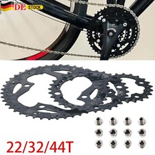 Dreifach-Kettenblatt Set 22/32/44t Rund MTB Fahrrad Kurbel Kettenblatt 104/64bcd