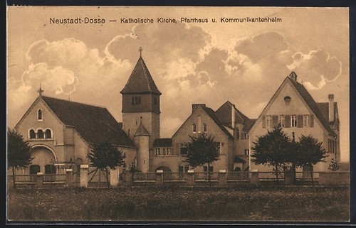 Neustadt dosse katholische - ak, neustadt-dosse,