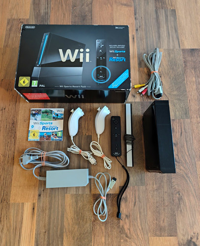 Nintendo wii konsole - , schwarz