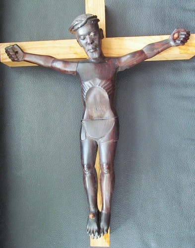Holzkreuz jesus afrika - jesus,