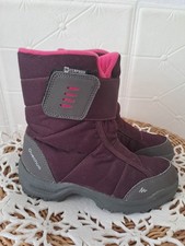 Quechua Decathlon Waterproof Stiefel, Klett, Gr. 32, Lila