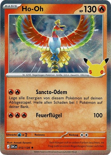 Pokemon jahre promo - ho-oh,