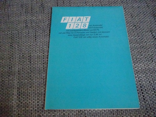 Fiat 128 prospekt - fiat, brochure