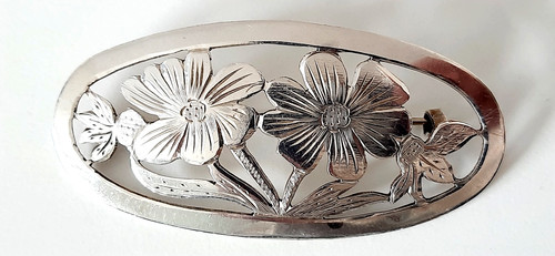 Silber brosche jugendstil - silber,