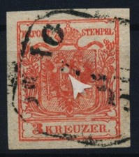 ÖSTERREICH 1850 3kr, HP, Type