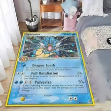 Pokemon Karte Garados Teppich Wohnzimmer Schlafzimmer Modern Dekoration Anime