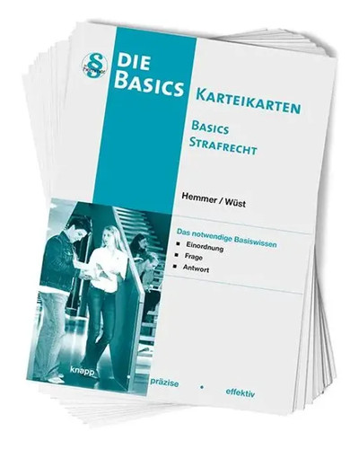 Karteikarten basics strafrecht - karteikarten,