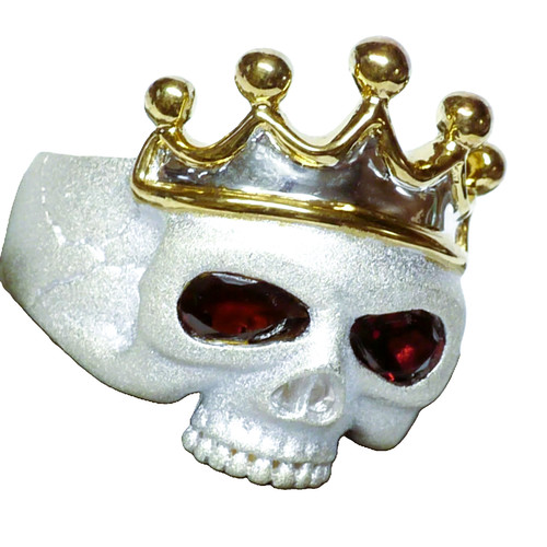 925 silber granat - silber, herrenring