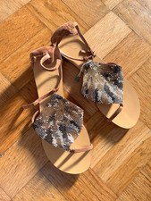 Lola Cruz  Sandalen mit Glitzersteinen Gr.37