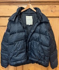 Denim & Supply Ralph Lauren Daunenjacke – XXL – Schwarz – Abnehmbare Kapuze