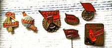 5 x DDR - Abzeichen "1. Mai"
