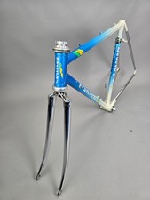 Rahmen Set Daccordi Oria Gilco 80s Shimano vintage retro frame 50 cm steel blue