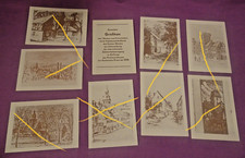 Mappe mit 8 Karten - Grafiken über Werdau und Crimmitschau  -  ca. 1980