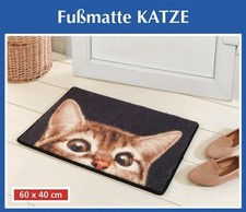 Fußmatte mit Katzemotiv für