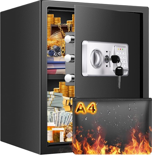 Feuerfester tresor 60l mit - 60l,