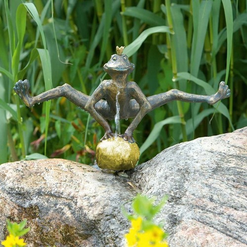Bronzefigur froschkönig - bronzefigur,