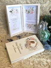 Kommunion, Konfirmation, Geldbox, Karte aus Holz, Geldgeschenk, Geschenk, Kind