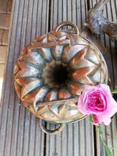 Omas Backform antik Vogeltränke Guglhupfform Gusseisen Landhaus shabby 1022A