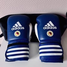 Adidas AIBA DBV  Boxing Blau . Rindsleder. Boxen, Boxhandschuhe Kickboxen, Muay 