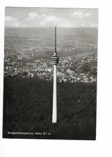 R749 AK Stuttgart Fernsehturm gelaufen 1966