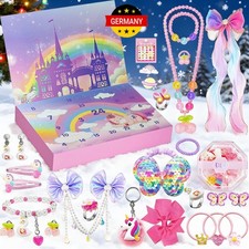 Adventskalender Einhorn 2025 – 24 Füllungen mit Schmuck, Haarschmuck, Spielspaß