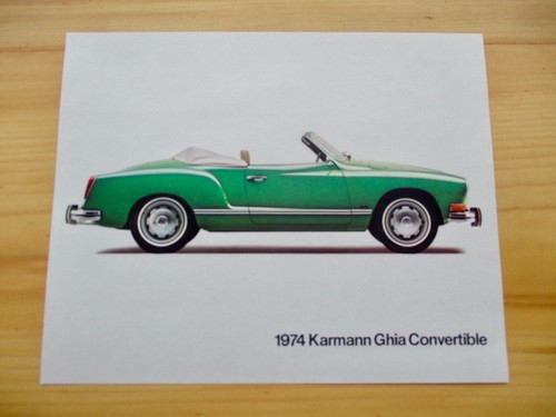 Prospekt volkswagen karmann - prospekt, vw