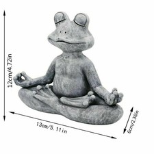 Meditierende Frosch Statue Buddha Zen Yoga Frosch für den Innenbereich Zuhause
