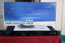 MOTU MIDI Express 128 – 8-in/8-out, Plug-and-Play USB Interface.