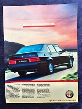Alfa Romeo 75 V6, originale Werbung aus 1989