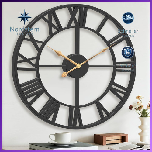 Wanduhr groß 35cm - wanduhr,