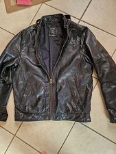 Jack & Jones Vintage Lederjacke  LEDER, M, schwarz