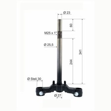 Fork headset RMS triple clamp