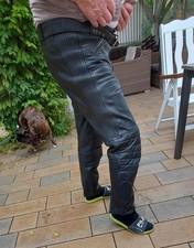 "Schön getragene"  Motorradhose Leder 