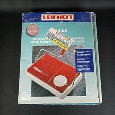 Leifheit Regulus Teppichkehrer ROT 70-80er Jahre Kehrbesen UNBENUTZT Vintage RAR