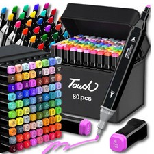 für Steine Wasserfest 80 Farben Marker Stifte zum Steine Bemalen
