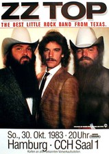 ZZ TOP  Konzertplakat von 1983