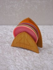 Ddr design plaste untersetzer - plaste,