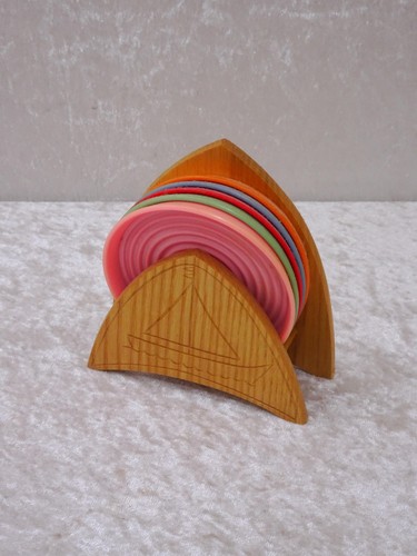 Ddr design plaste untersetzer - design,