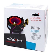 Addi Express Strickmühle 22 Nadeln Strickmaschine, Rundstrick Ø15 cm, Rückläufer