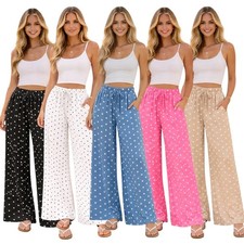Wide leg palazzo sommer hose - wide,