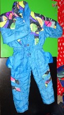 Retro SCHNEEANZUG 98 Jungen