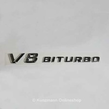 V8 Biturbo Schriftzug Emblem Kotflügel CLS & E 63 AMG Original Mercedes-Benz NEU